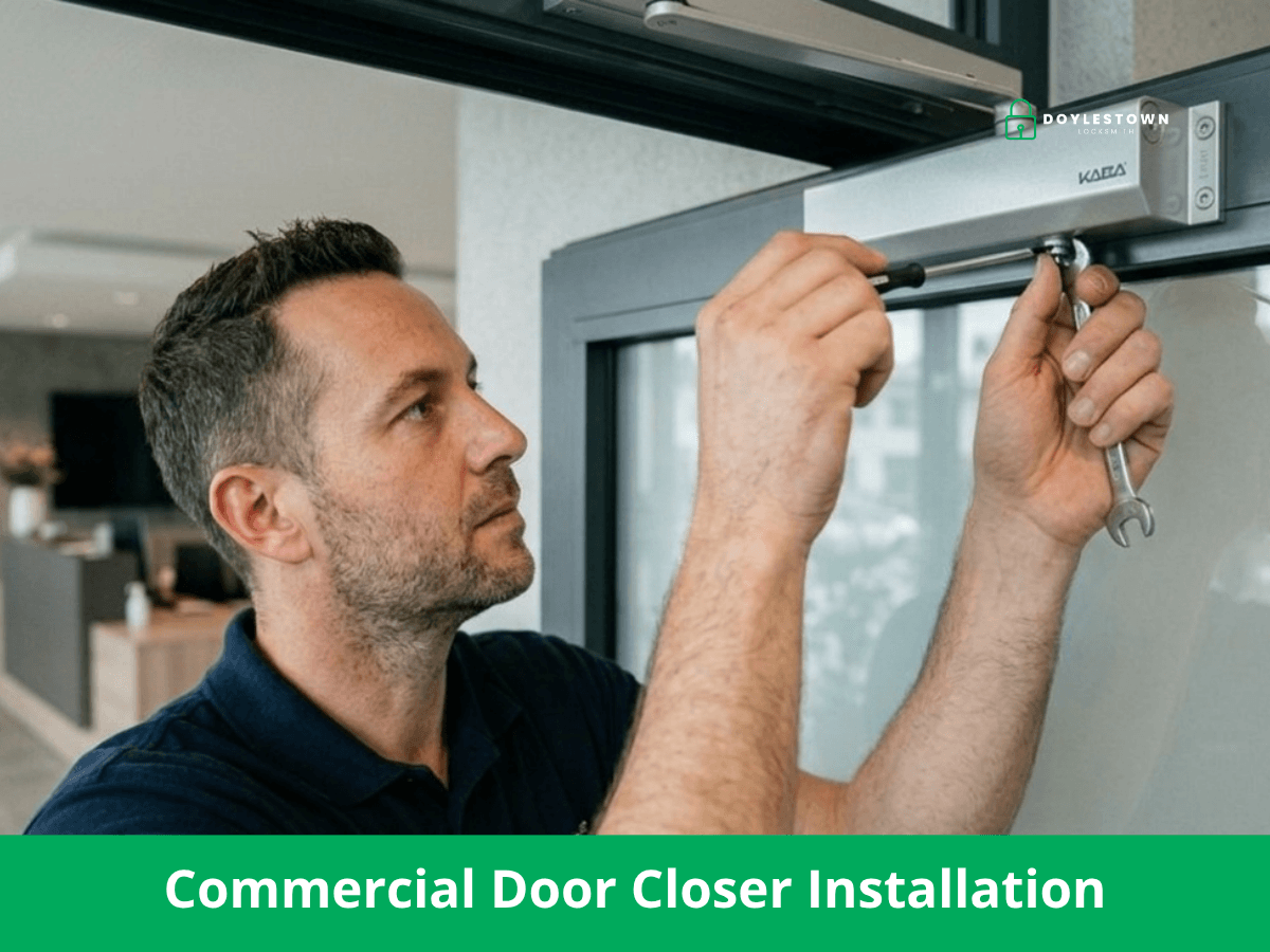 commercial door closer installation