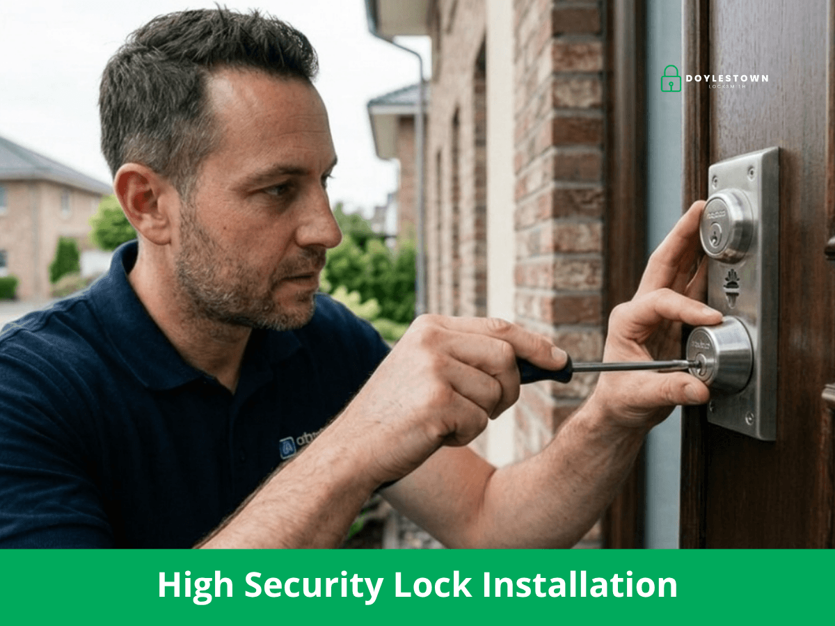 high security lock installation