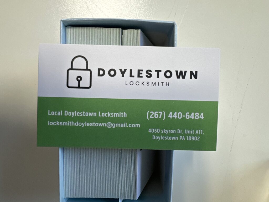 doylestown locksmith business card